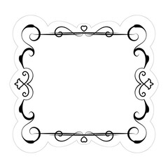 Vintage vector set for designing monograms, invitations, frames, menus, labels. Set of retro frames. Calligraphic design elements.