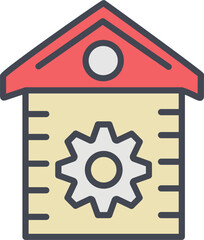 House Setting Vector Icon
