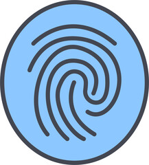 Fingerprint Vector Icon