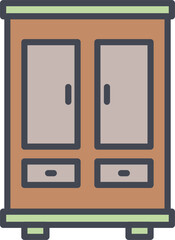 Cupboard Vector Icon