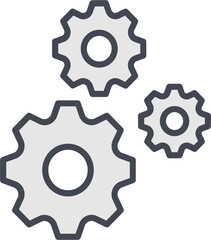Multiple Cogwheels Vector Icon