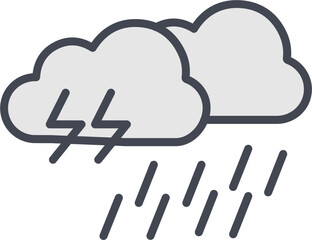 Rain Vector Icon