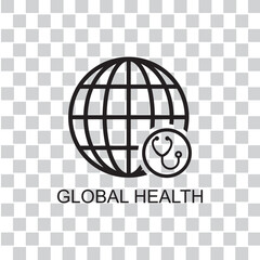 global health icon , medical icon