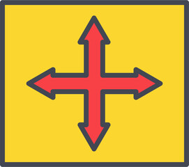 Directions Vector Icon