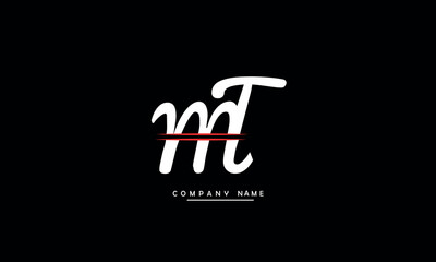 Fototapeta na wymiar MT, TM, M, T Abstract Letters Logo Monogram