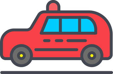 Cab Vector Icon