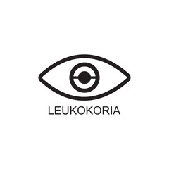 leukocoria icon , ophthalmology icon vector