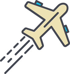 Aeroplane Vector Icon