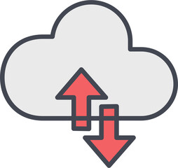 Cloud Computing Vector Icon