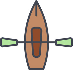 Kayak Vector Icon