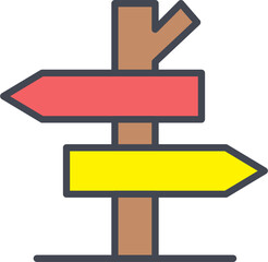 Road Sign Vector Icon