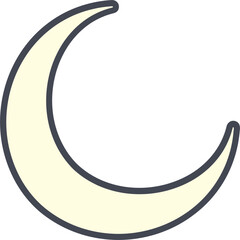 New Moon Vector Icon