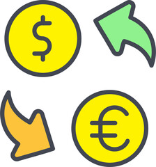 Currency Exchange Vector Icon