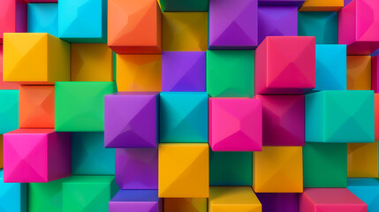 A colorful image of blocks in various colors
