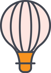 Obraz premium Hot Air Balloon Vector Icon