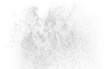 Black texture on white. Worn effect backdrop. Old paper overlay. Grunge background. Abstract pattern. Vector illustration, eps 10	
