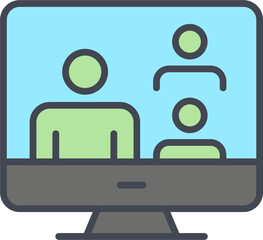 Videocall Vector Icon