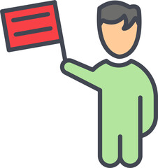 Protest Vector Icon