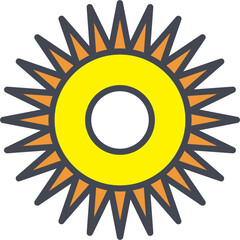 Optical Radiation Vector Icon