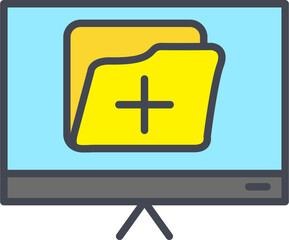 Fototapeta premium Medical Folder Vector Icon