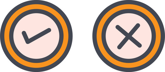 Yes No Option Vector Icon