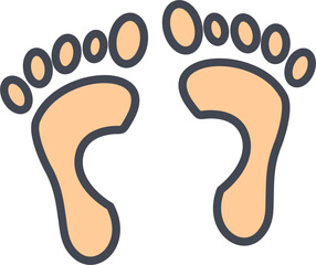 Foot X-ray Vector Icon
