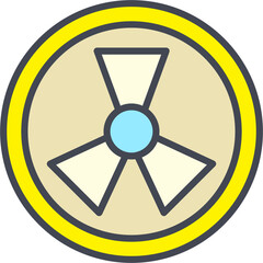 Radiation Vector Icon