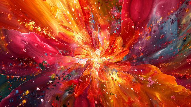 Vivid abstract swirls is colourfull