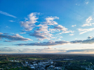 Aerial View Watford City of England