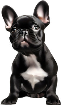 Picture of an adorable French bulldog.