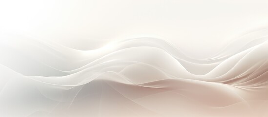 A close up gesture of a white smoke cloud coming out of a transparent plastic pipe against a peachcolored landscape drawing on a white background - Powered by Adobe