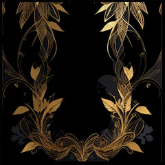 Background with traditional floral ornament. Vector illustration.