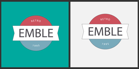 Crafting Circular Identity: Round Emblem Logo Icon Inspiration.