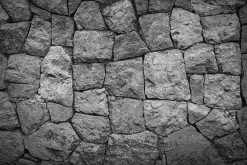 Stone black texture or dark grey wall abstract on background