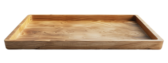 Elegant wooden serving tray, perfect for home decor, kitchen use, or as an elegant organizational accessory