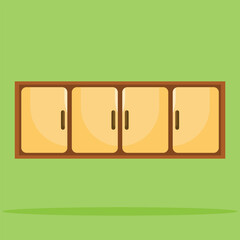 Cabinet icon. Subtable to place on furniture, interior, etc.