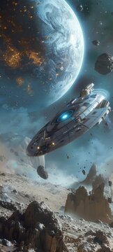 Fusion drive powered exploration of ancient ruins space archeology revealing transhumanism origins