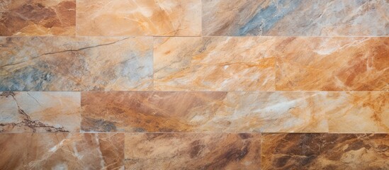 Brown marble stone tile floor texture and seamless backdrop.
