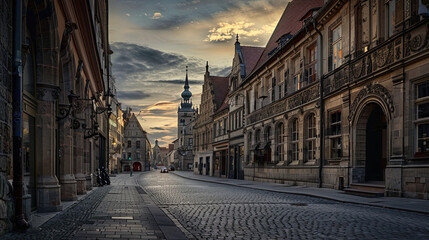 Fototapeta premium Altstadt, Halle an der Saale, Deutschland .