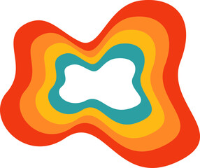 Psychedelic Retro Rainbow