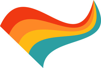 Psychedelic Retro Rainbow