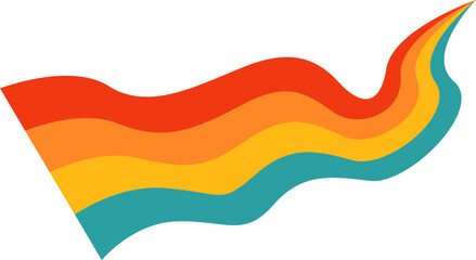 Psychedelic Retro Rainbow