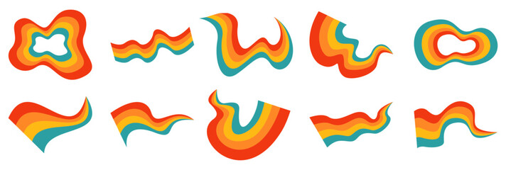 Psychedelic Retro Rainbow