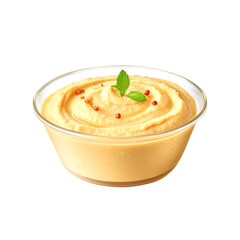 cream soup in a bowl, png