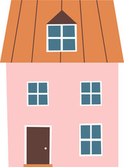 Cute House Illustration