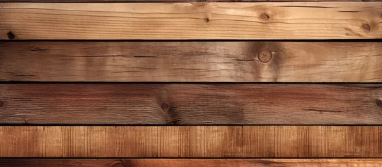 Fotobehang Various types of wooden plank board textures © Vusal