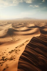 Fototapeta na wymiar Sand dunes in the Sahara desert. Morocco. 3d render