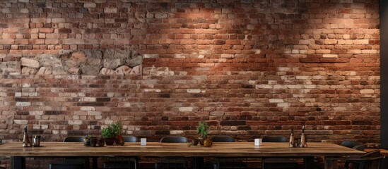 Wall section featuring a mix of aged and fresh bricks