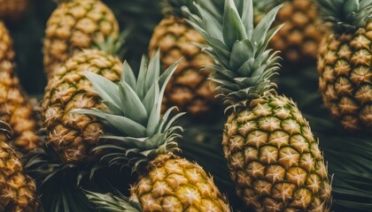 Obraz premium Pineapple for food fruit ripe pineapple