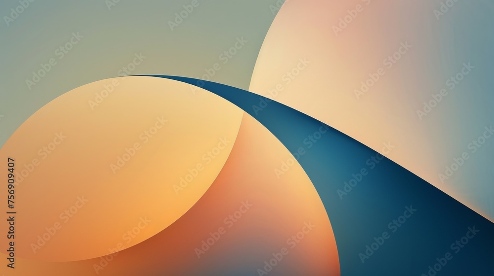 Poster minimalist abstract composition with subtle gradients